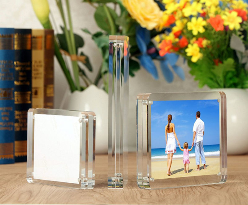 Wholesale Custom Shape Magnetic Acrylic Frame Photo Block
