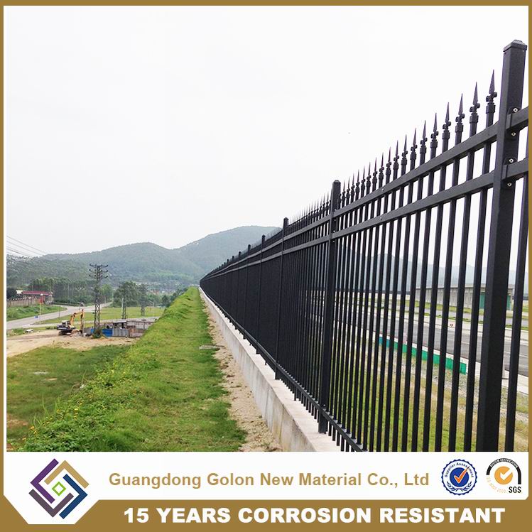 Aluminum Wrought Iron Metal Steel Fence Decorative Backyard Garden Fence