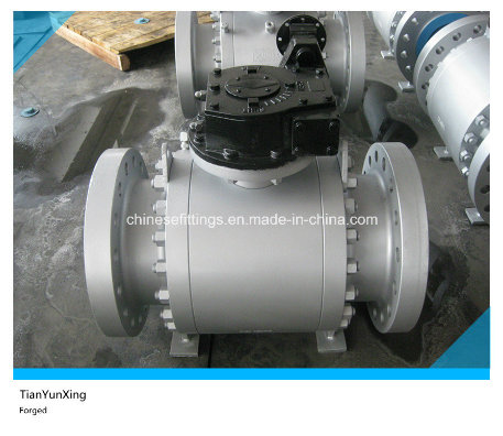 Manual Operated Gearbox Flanged Floating Cast Steel Ball Valve