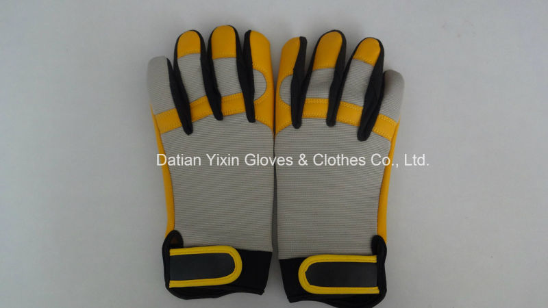 Work Glove-Cow Leather Glove-Safety Glove-Industrial Glove-Labor Glove-Machine Glove