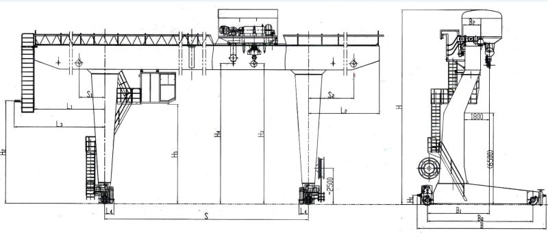 5 Ton to 50 Ton Single Beam Gantry Crane