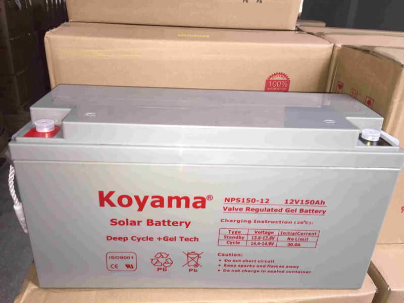 12V 150ah Deep Cycle Gel Solar Battery for Solar System