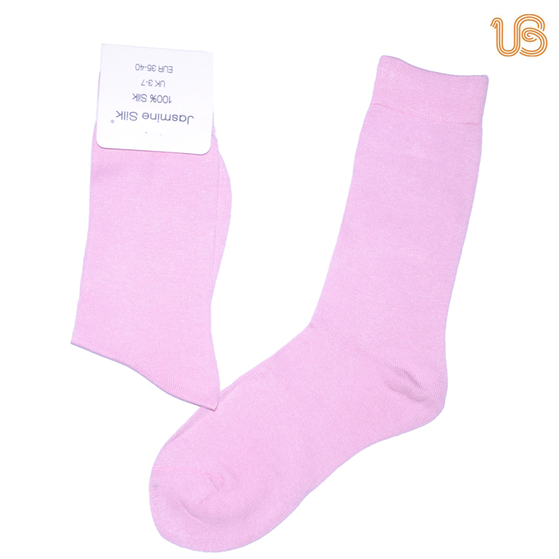 Women's Solid Color Silk Sock