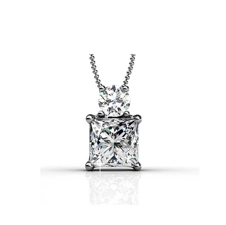 Destiny Jewellery Crystal From Swarovski Snowman Pendant & Necklace