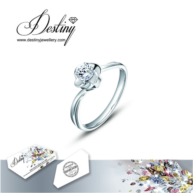 Destiny Jewellery Crystal From Swarovski Ring New Flowers Ring