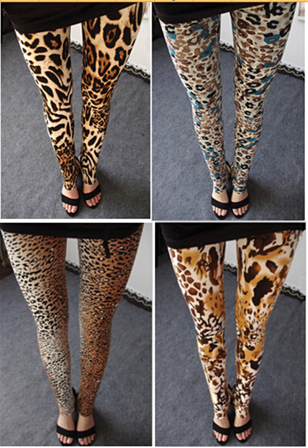 High Quality Stretchy Women's Leopard Print Leggings (78032)