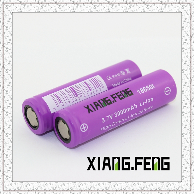 3.7V Xiangfeng 18650 3000mAh Icr Rechargeable Lithium Battery Battery Companies