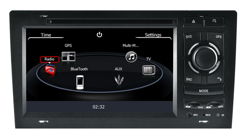 Car Video for Audi A8 (HL-8818GB) GPS Navigation