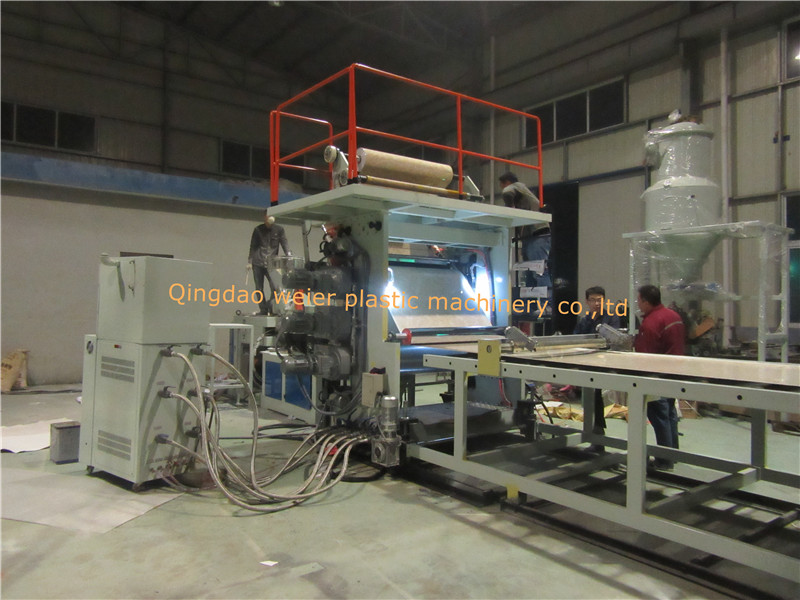 High Output PVC Marble Sheet Extruding Machine / PVC Marble Sheet Extruding Line