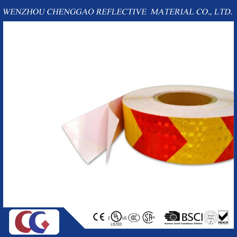 Red & Yellow Arrow Reflective Safety Tape (C3500-AW)