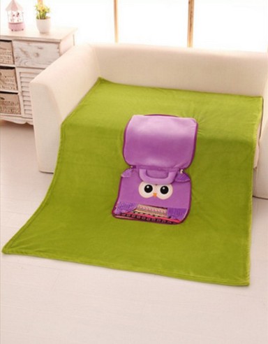 Coral Fleece 3D Animal Cushion / Blanket Animal Throw 3D Blankt Animal Blanket Toy Blanket Toy Cushion Multifunctional Blanket