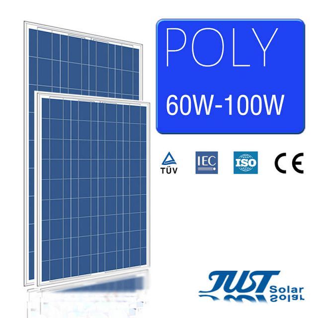 95W Poly Solar Panel, Solar Cells with CE, TUV Certificates