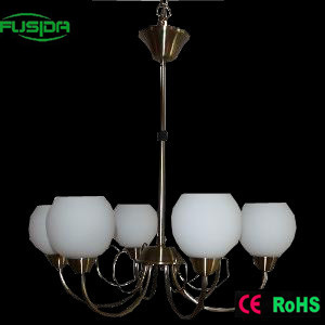 White Glass Modern European Style Chandelier and Pendant Light (P-8123/6)