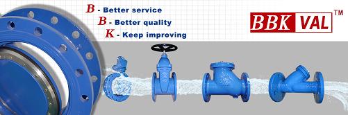 Ductile Iron Double Flange Concentric Butterfly Valve Gearbox Operated