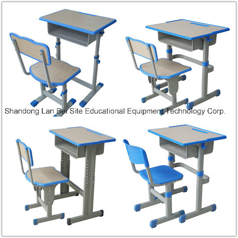 Standard size of morden set up double student desk and chair from factory