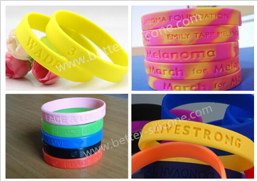 Multi Color Mixed Camouflage Swirl Silicone Wristband