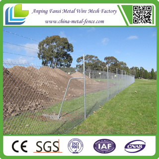 Galvanized Chain Link Fencing with T Post or Y Post