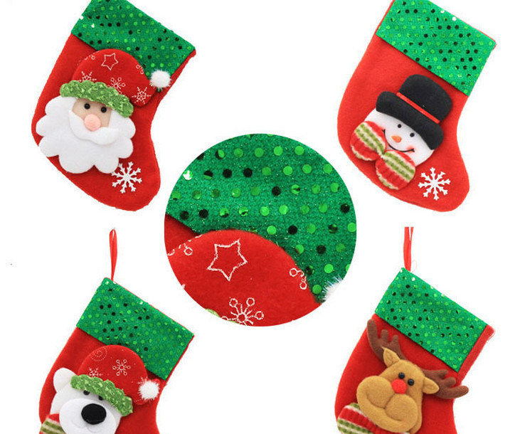 OEM Christmas Stocking Hang Decoration and Craft for Promotional Gift