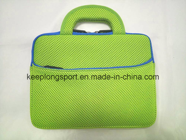 Fashionable Neoprene and Mesh Laptop Bag with Handle
