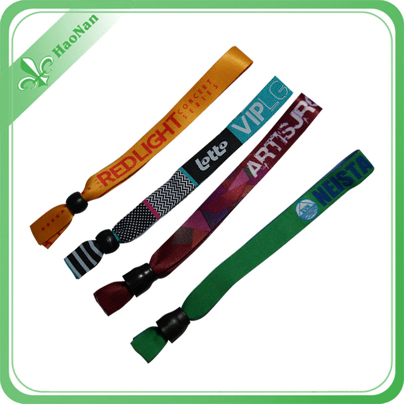 Promotional Polyester Bracelet Fabric Wristband for Gift Items