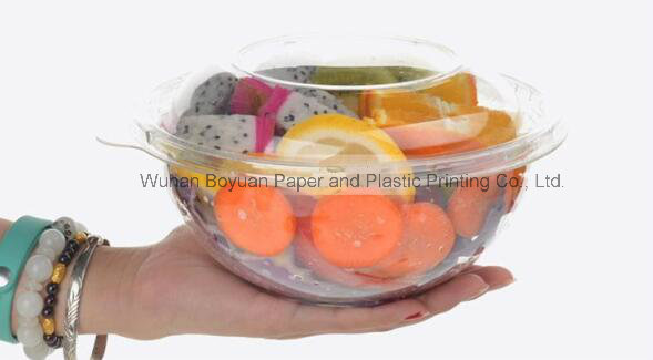 High Quality Disposable Clear Salad Bowl with Lid