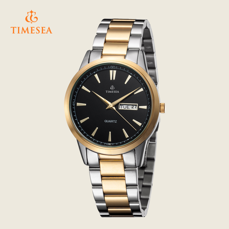 Timesea Waterproof Stainless Steel Date Analog Men's Quartz Watch 72313