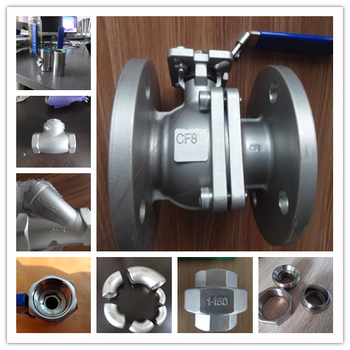 Industrial Stainless Steel 2PC Ball Valve with ISO Pad