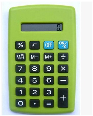 Green Mini Calculator, Lovely Pocket Calculator for Promotional, Office