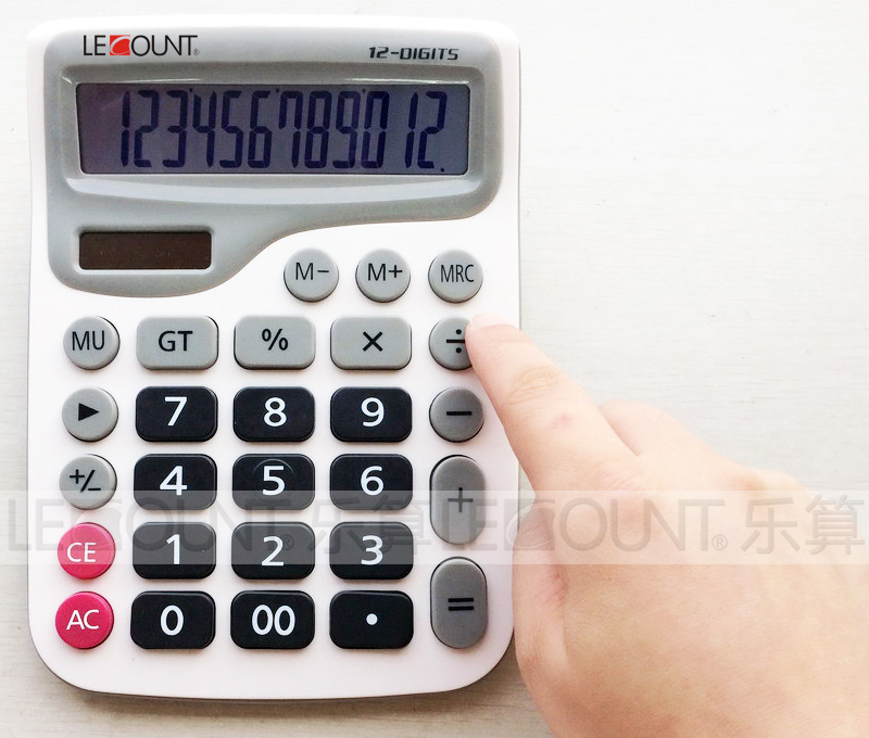 12 Digits Dual Power Calculator with Large LCD Screen (LC271)