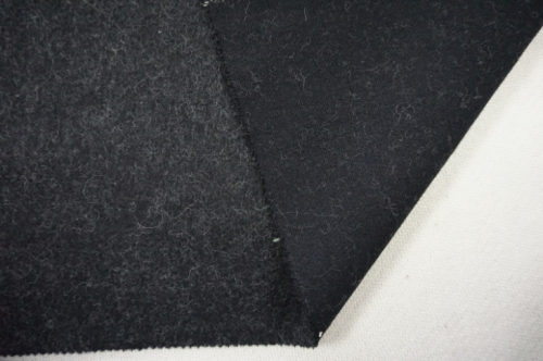 Black and White Wool Fabric with Others