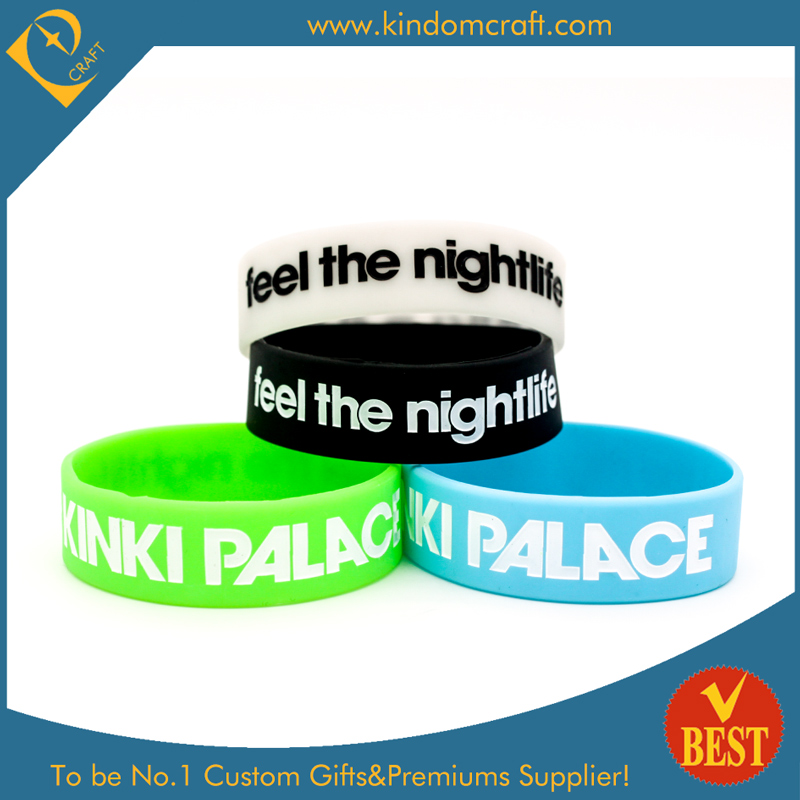 Wholesale Special Size Silicone Wristbands with Inner Logo