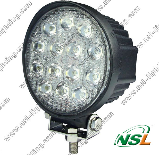 2016 Heavy Equipment LED Work Light, 42W Round Auto Part 12V LED Work Light for Tractor