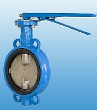 CF8 Disc Resilient Seat Lever Cast Steel Wafer Butterfly Valve