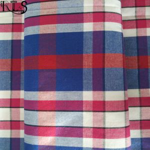 100% Cotton Poplin Woven Yarn Dyed Fabric for Shirts/Dress Rlsc40-20