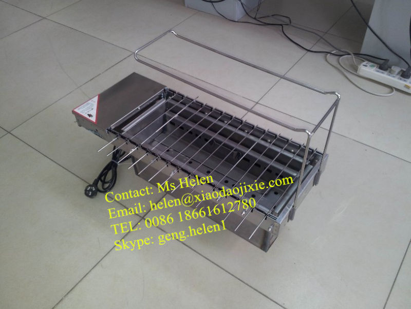 Portable Automatic Charcoal or Gas BBQ Machine