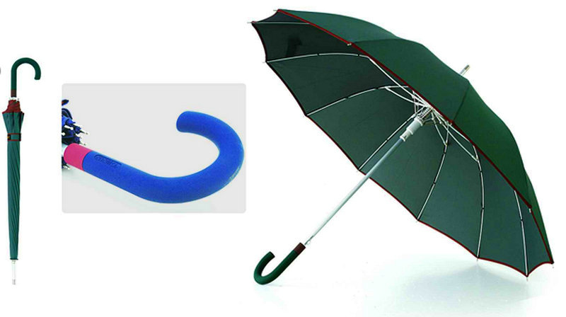 12 Ribs Automatic Fiberglass Windproof Edge Umbrella (YS-SM25123515R)