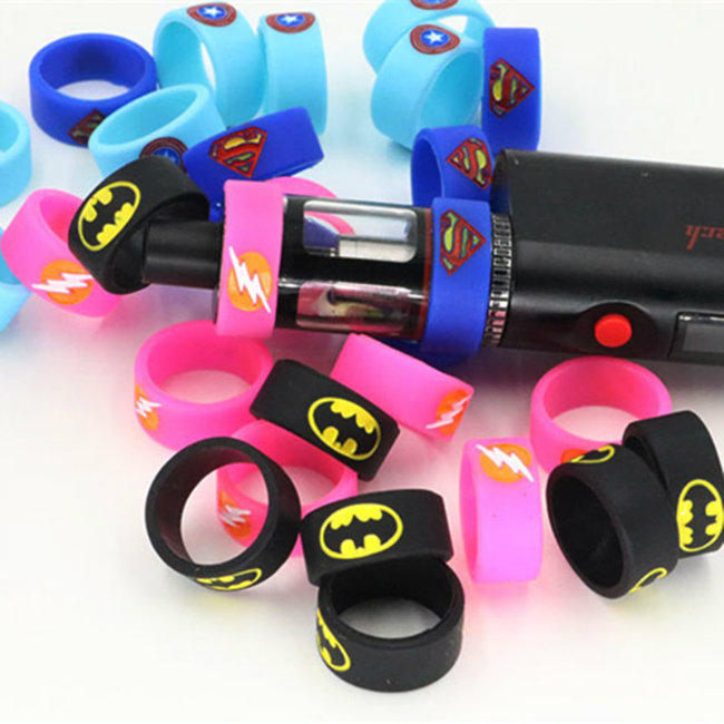 New Silicone Vape Band Customized 22mm Diameter with Concaved Logo