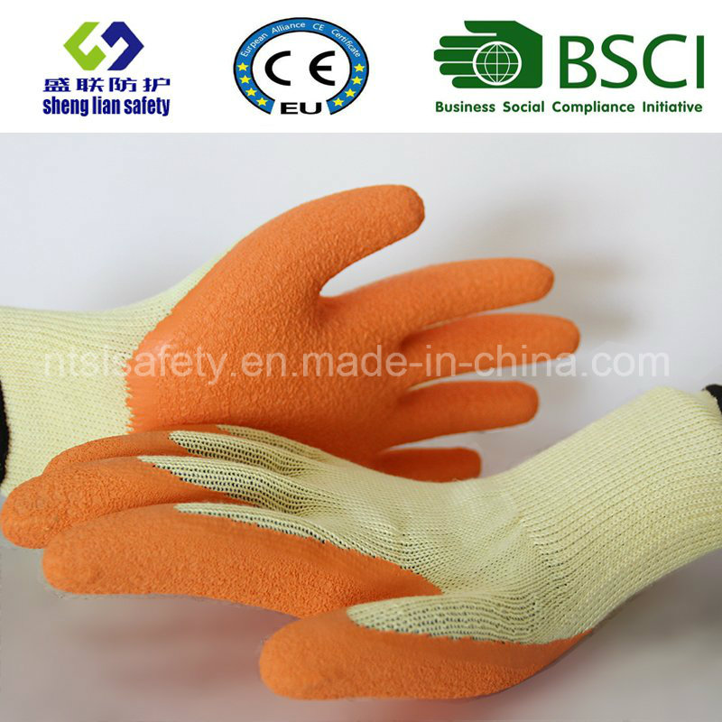 Latex Frosted Gloves, Sandy Finish Safety Work Gloves (SL-R501)