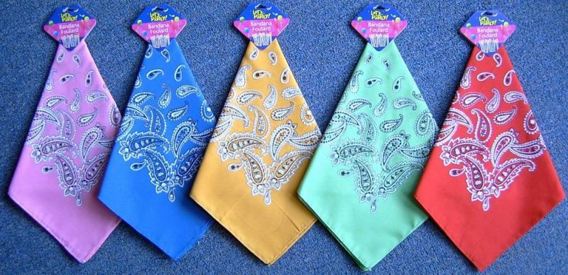 100% Cotton Square Seamless Multi Neck Tube Bandana