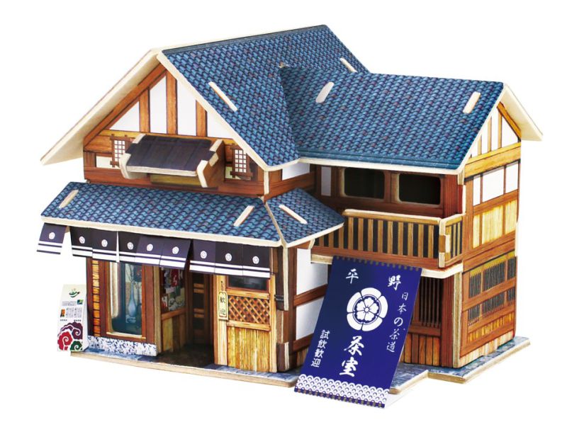 Wood Collectibles Toy for Global Houses-Japan Tea House