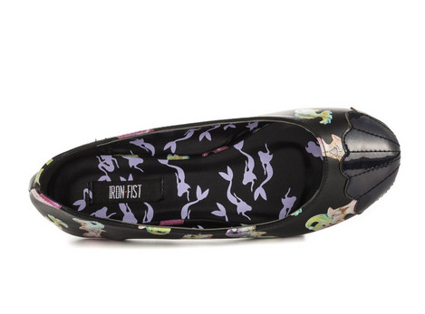 New Fshion Mermaid Printed Flat Causal Shoes (YF-10)