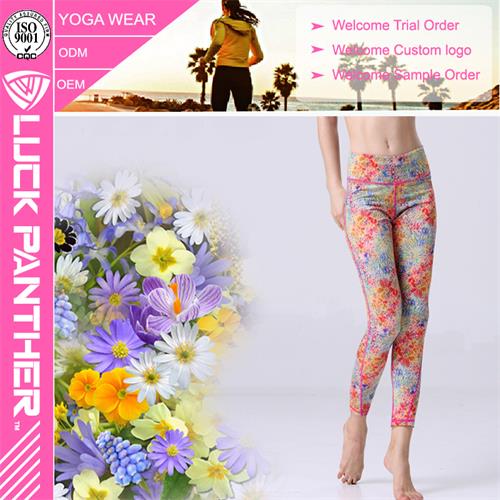 Wholesale Quick Dry Fitness Sublimated Secy Ladies Girl Yoga Pants Sports Leggings Tights