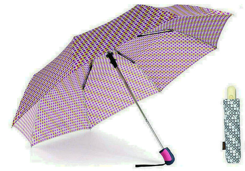 Colorful DOT 3 Fold Windproof Auto Umbrellas (YS-3FA22083962R)