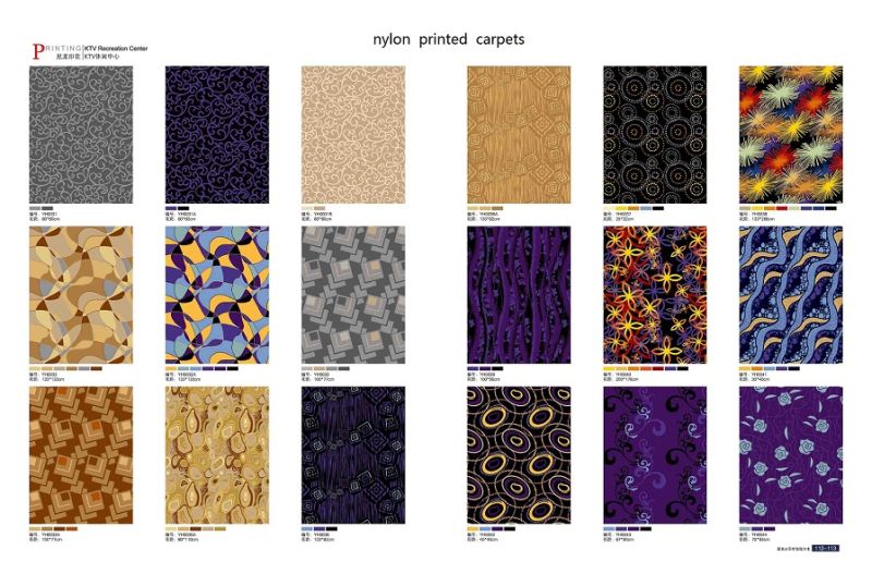 High Quality Inkjet Nylon Wall to Wall Hotel Carpet