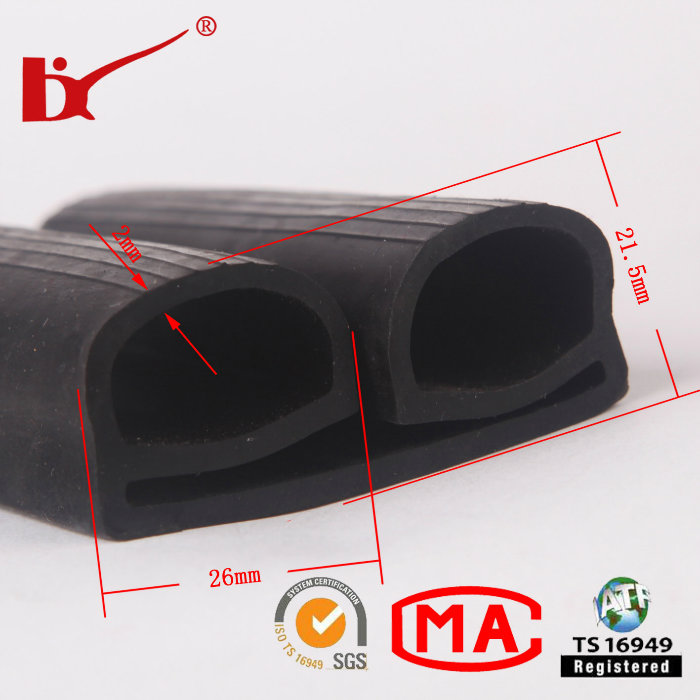 Rubber Extrusion Car Accessories Anticollision Rubber Seal Strips