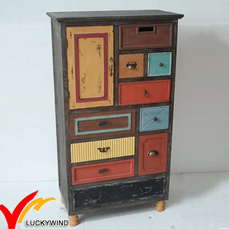 Fuzhou Wholesale Vintage Antique Home Furniture Used Wooden Storage Cabinet