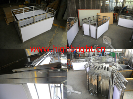 Singapore Style Metal Display Table for Promotion
