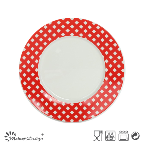 20.5cm Porcelain Salad Plate with Decal