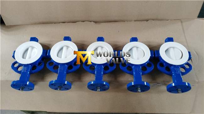 PTFE Coating Wafer Butterfly Valve