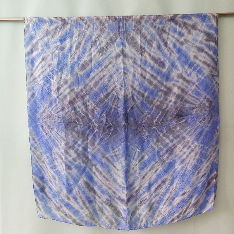 Silk Tie Dye Multicolor Scarf Shawl Big Size Sex Girl for Women Sarong